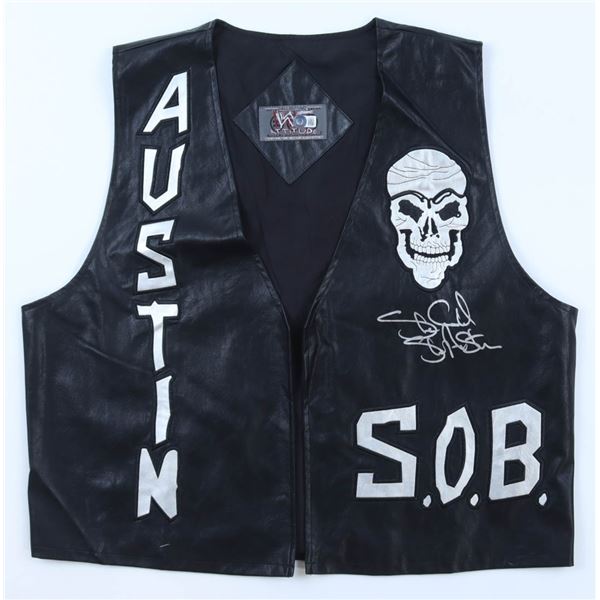 STONE COLD STEVE AUSTIN SIGNED VEST - BECKETT COA