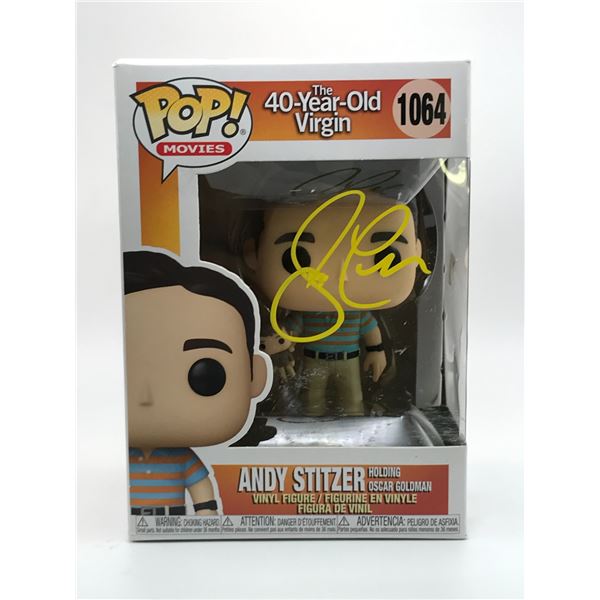 STEVE CARREL SIGNED 40 YEAR OLD VIRGIN FUNKO POP - KB COA