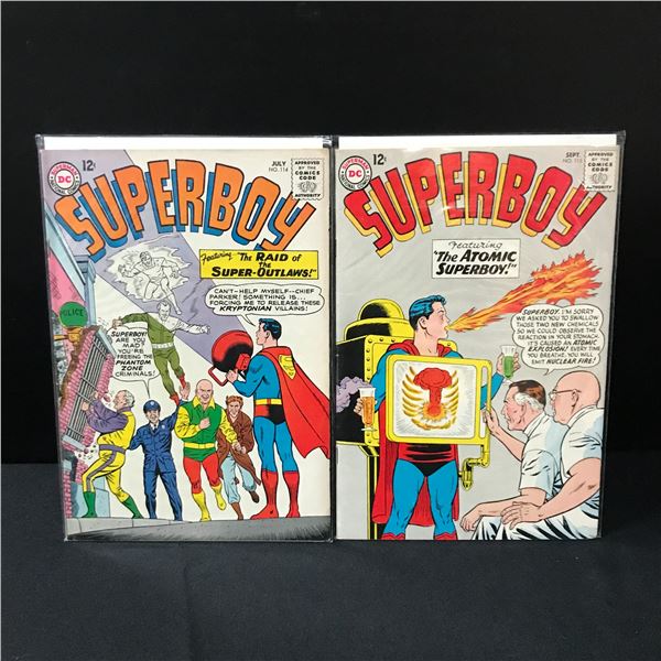 LOT OF 2 SUPERBOY COMICS #114-115 - DC COMICS