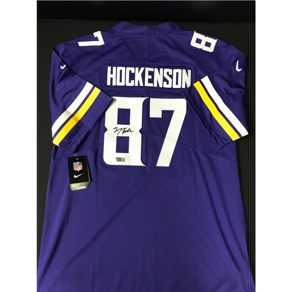 T.J HOCKENSON SIGNED Minnesota Vikings JERSEY - ACE COA