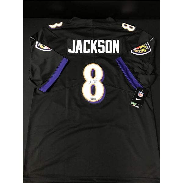 LAMAR JACKSON SIGNED Baltimore Ravens FOOTBALL JERSEY - ACE COA