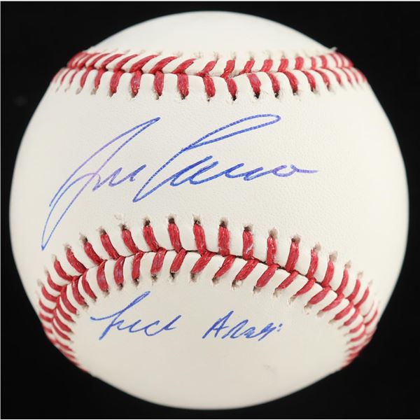 JOSE CANSECO SIGNED BASEBALL INSCRIBED 'FUCK A-ROD' JSA COA