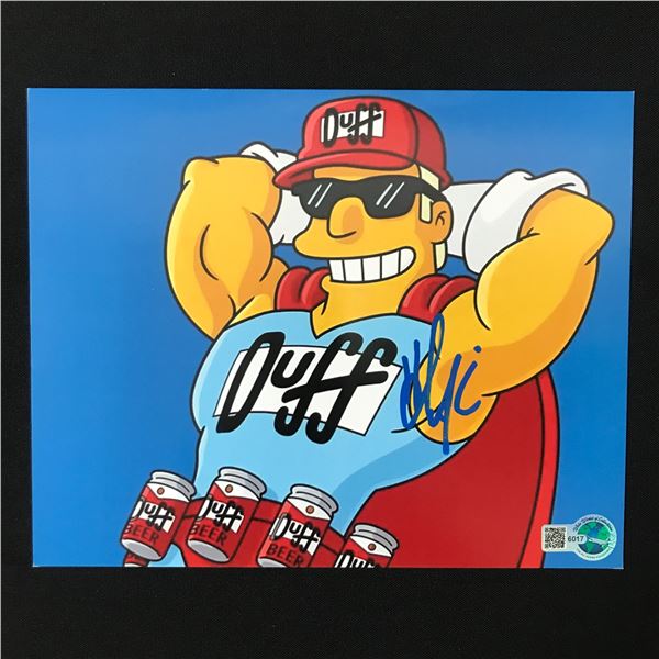 HANK AZARIA SIGNED DUFFMAN SIMPSONS 8X10 - WWOC COA
