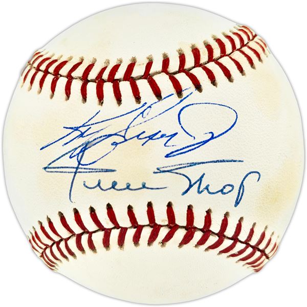 KEN GRIFFEY JR AND WILLIE MAYS SIGNED BASEBALL BECKETT COA
