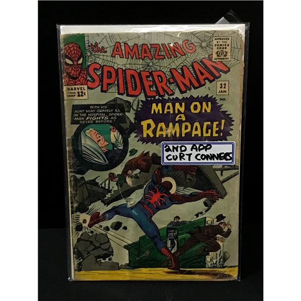 THE AMAZING SPIDERMAN #32 2ND APPEARANCE CURT CONNERS - MARVEL COMICS