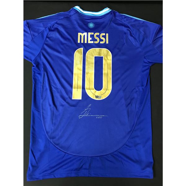 LIONEL MESSI SIGNED JERSEY ACE COA