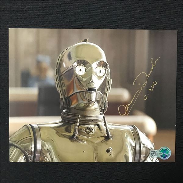 ANTHONY DANIELS SIGNED C3P0 Star Wars 8X10 - WWOC COA