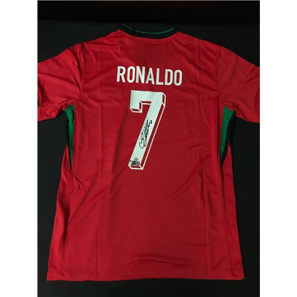CHRISTIANO RONALDO PORTUGAL SIGNED JERSEY ACE COA