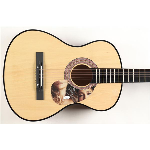 JENNIFER LOPEZ SIGNED GUITAR JSA COA