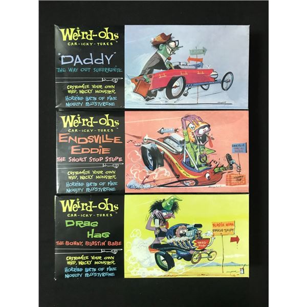 LOT OF 3 WEIRD - OHS CAR-ICKY-TURES SETS IN ORIGINAL PACKAGING