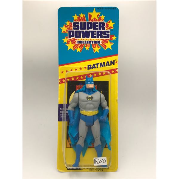 VINTAGE MINT ON CARD SUPER POWERS COLLECTION BATMAN ACTION FIGURE IN ORIGINAL PACKAGING