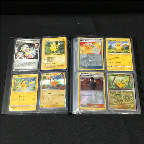 POKEMON TCG BINDER WITH TRADING CARDS INCLUDED
