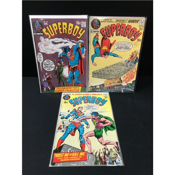 LOT OF 3 SILBER AGE SUPERBOY COMICS (DC COMICS)