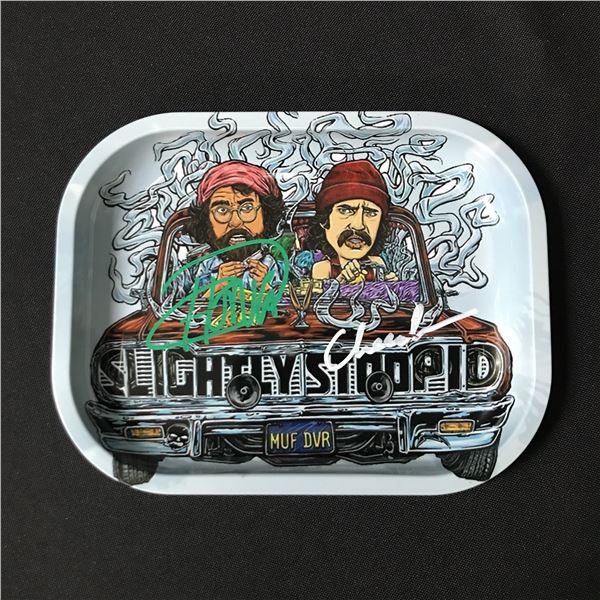 CHEECH AND CHONG DUAL SIGNED MUF DVR ASHTRAY - KB COA
