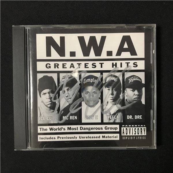 ICE CUBE SIGNED N.W.A  CD SLEEVE - KB COA