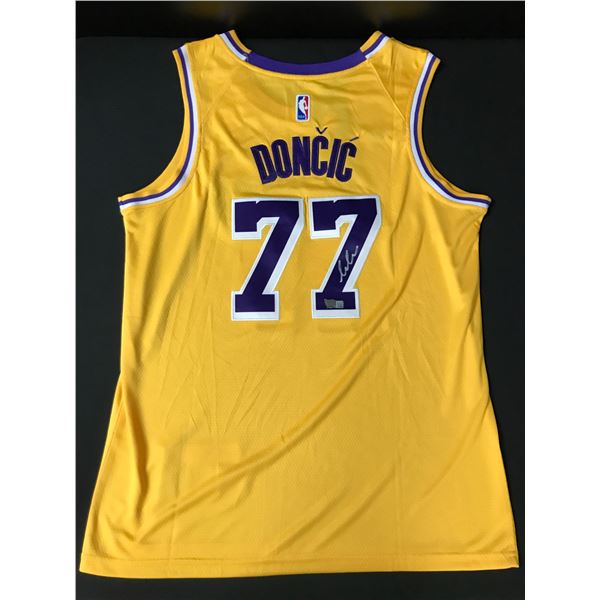 LUKA DONCIC SIGNED LOS ANGELES LAKERS JERSEY - ACE COA