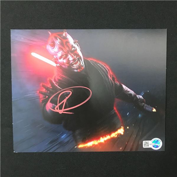 RAY PARK SIGNED DARTH MAUL 8X10 -WWOC COA