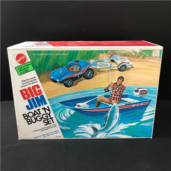 MATTEL BIG JIM BOAT 'N BUGGY SET IN ORIGINAL BOX