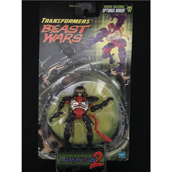 VINTAGE MINT ON CARD TRANSFORMERS BEAST WARS OPTIMUS MINOR IN ORIGINAL PACKAGING