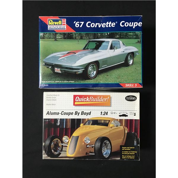LOT OF 2 MODEL CAR KITS IN ORIGINAL PACKAGING