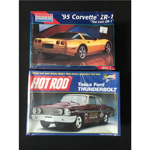 LOT OF 2 MODEL CAR KITS IN ORIGINAL PACKAGING