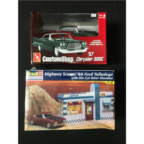 LOT OF 2 MODEL CAR KITS IN ORIGINAL PACKAGING