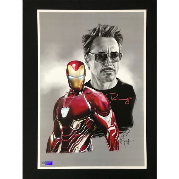 ROBERT DOWNEY JR SIGNED IRON MAN11 X 18 - CELEBRITY AUTHENTICS COA