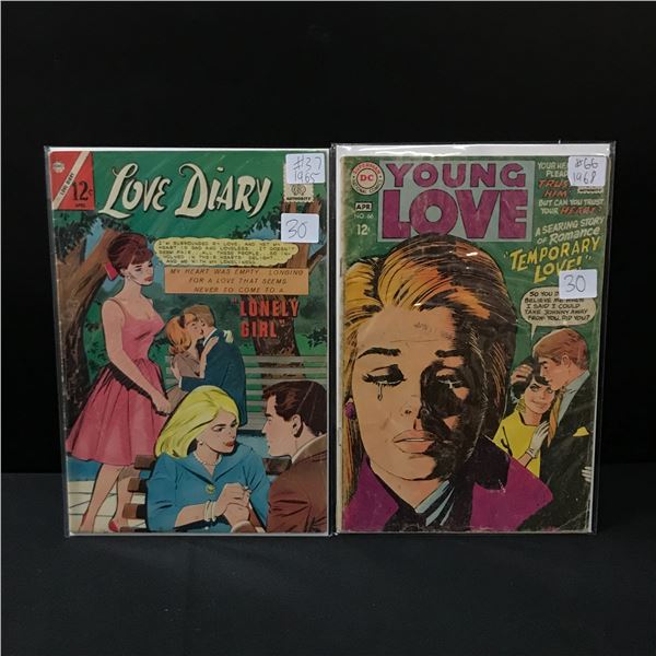 LOT OF 2 LOVE COMICS FROM THE 1960'S - VARIOUS PUBLISHERS