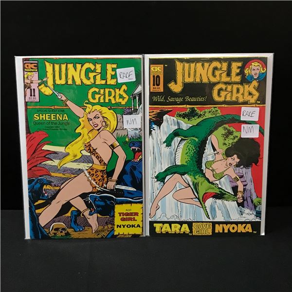 LOT OF 2 JUNGLE GIRLS COMICS #10-11 - AC FEMFORCE COMICS
