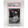 Image 1 : 2019 BOWMAN CHRONE ALEJANDRO KIRK PROSPECTS AUTOGRAPH SIGNED TRADING CARD - PSA GRADE 9