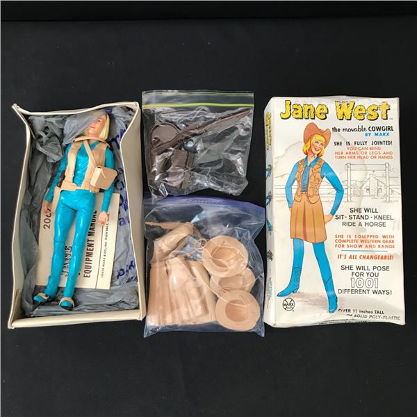 1960'S COMPLETE JANE WEST ACTION FIGURE IN ORIGINAL BOX