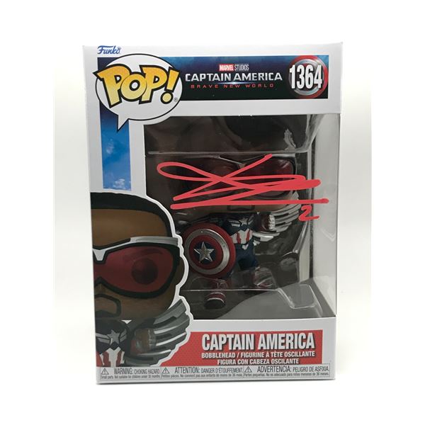 ANTHONY MACKIE SIGNED CAPTAIN AMERICA FUNKO POP - KB COA