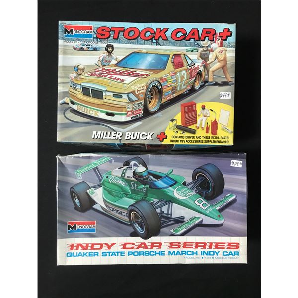 LOT OF 2 MONOGRAM MODEL CAR KITS IN ORIGINAL PACKAGING
