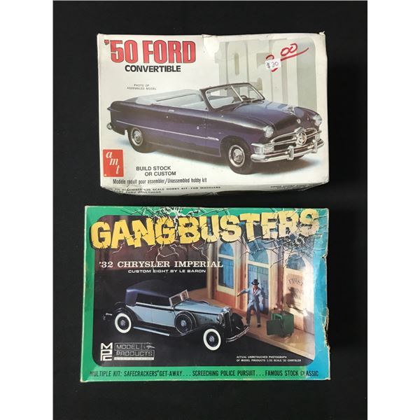 LOT OF 2 MODEL CAR KITS IN ORIGINAL PACKAGING