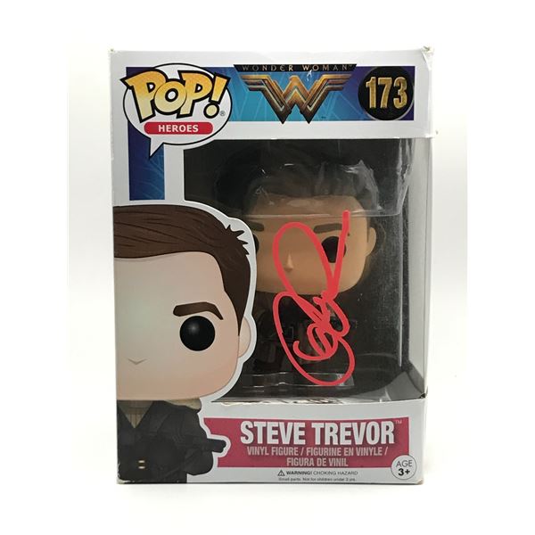 CHRIS PINE SIGNED STEVE TREVOR FUNKO POP - KB COA