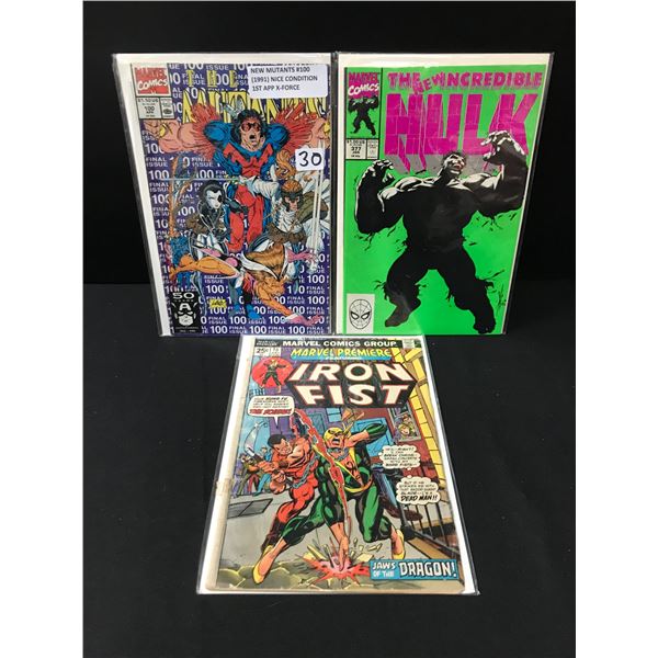 LOT OF 3 MARVEL COMICS