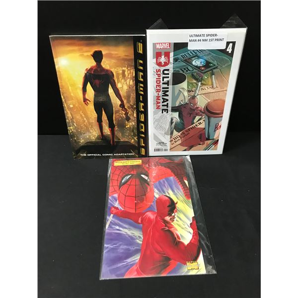 LOT OF 3 SPIDERMAN COMICS - MARVEL