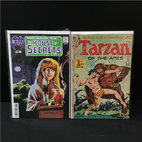 LOT OF 2 COMICS  HOUSE OF SECRETS AND TARZAN OF THE APES NO.1