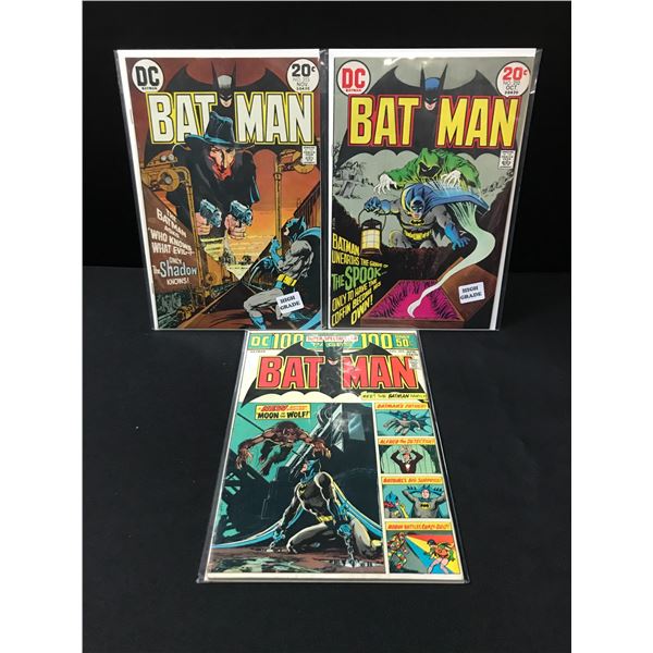 LOT OF 3 BATMAN COMICS - DC COMICS