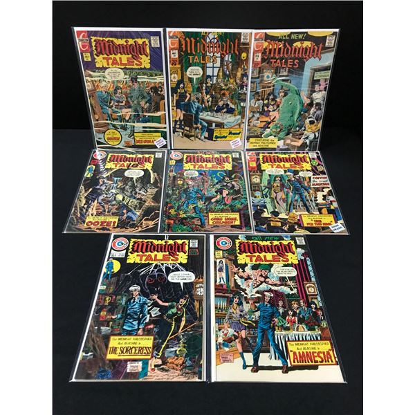 LOT OF 8 MIDNIGHT TALES COMICS - CHARLTON COMICS