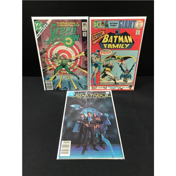 LOT OF 3 DC COMICS