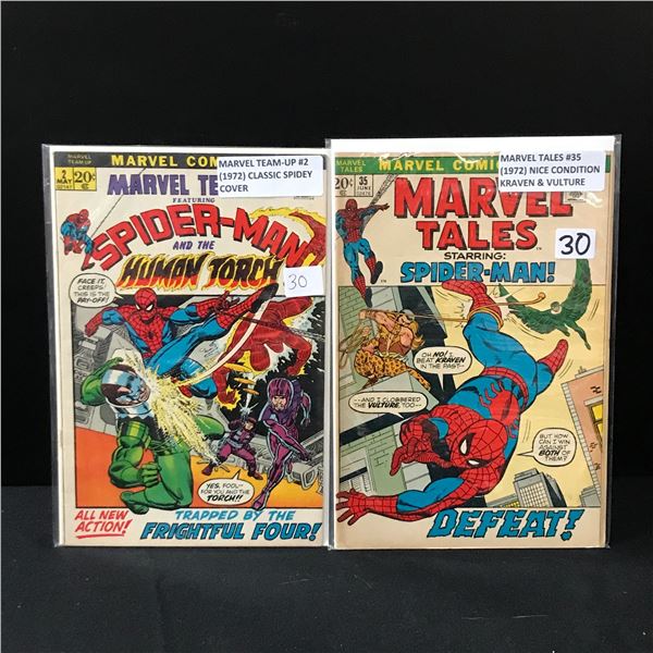 LOT OF 2 MARVEL TALES SPIDER-MAN COMICS (1972)