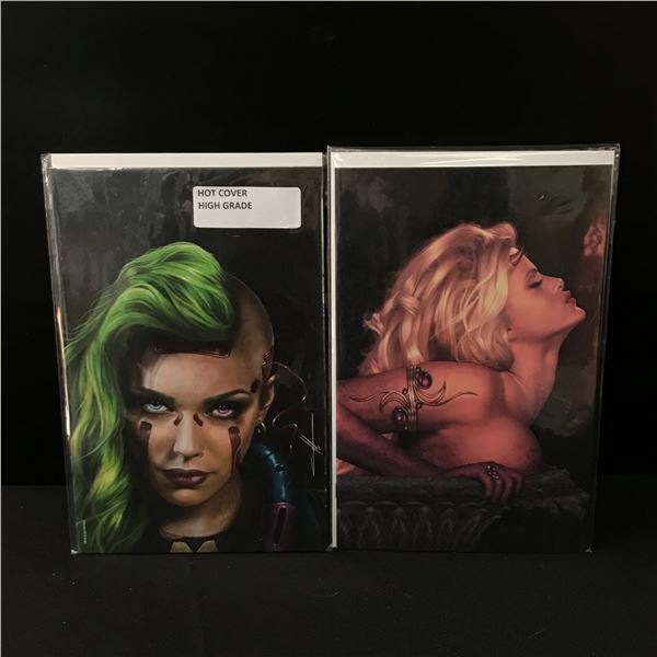 LOT OF 2 ADULT VIRGIN COVER COMICS