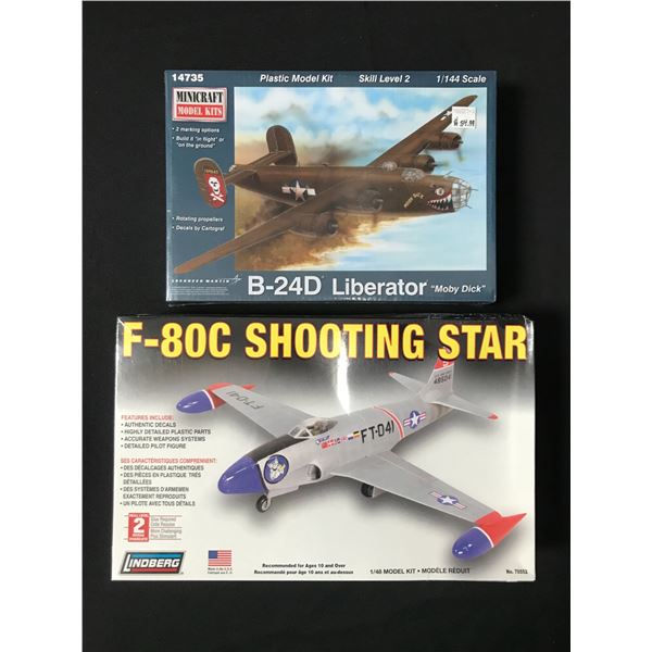 LOT OF 2 MODEL AIRCRAFT  KITS IN ORIGINAL PACKAGING