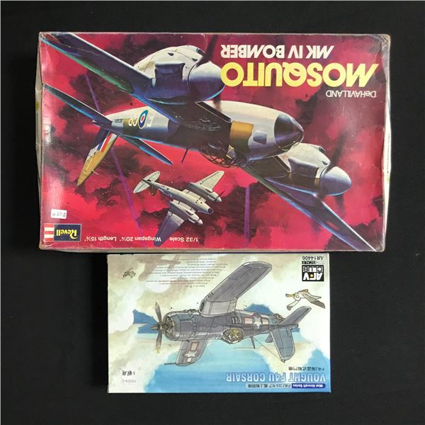 LOT OF 2 MODEL AIRCRAFT  KITS IN ORIGINAL PACKAGING