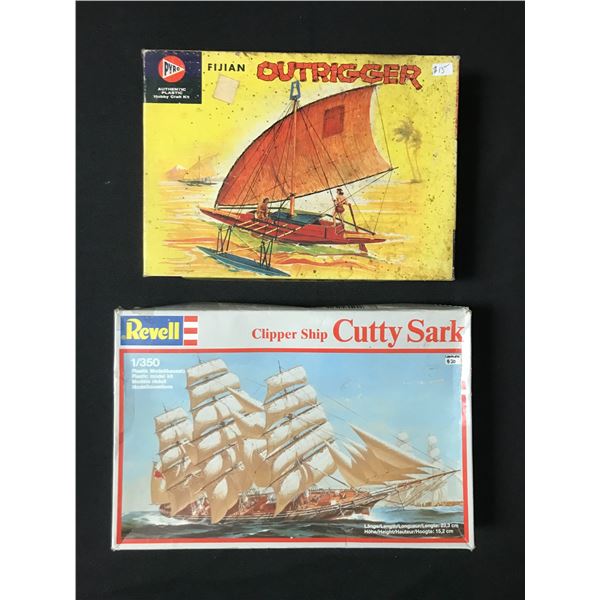 LOT OF 2 MODEL SHIP KITS IN ORIGINAL PACKAGING