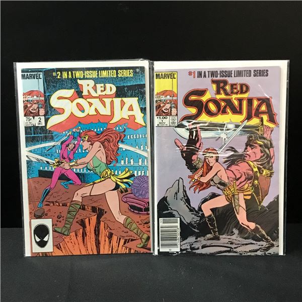 LOT OF 2 RED SONJA COMICS #1-2 OF A LIMITED SERIES - MARVEL COMICS