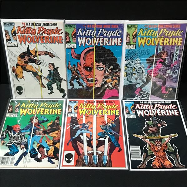 LOT OF 6 KITTY PRYDE AND WOLVERINE COMICS #1-6 OF 6 - MARVEL COMICS