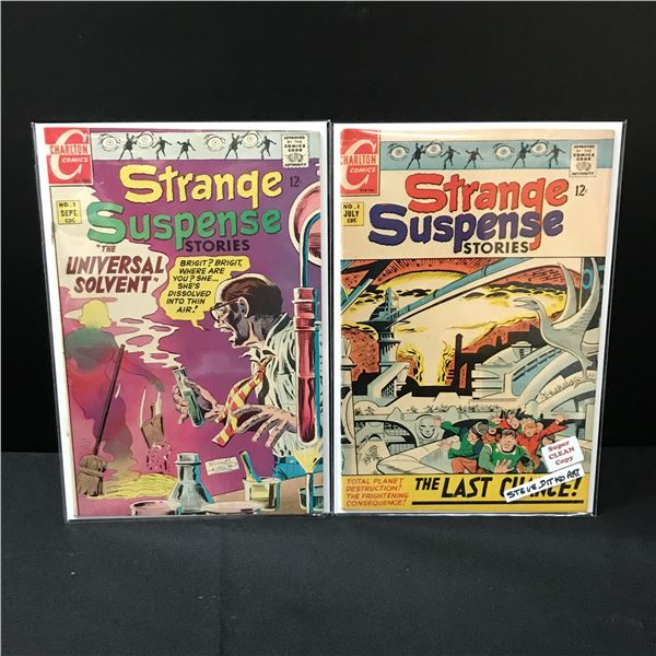 LOT OF 2 STRANGE SUSPENSE STORIES #2-3 - CHARLTON COMICS
