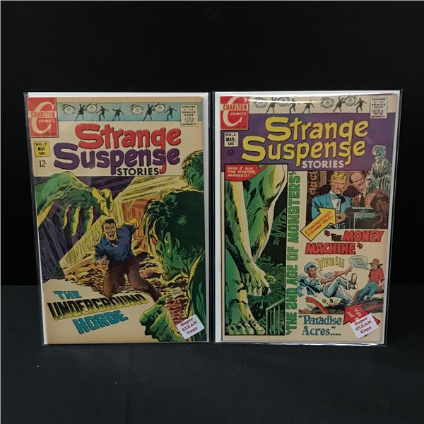 LOT OF 2 STRANGE SUSPENSE STORIES #6-7 - CHARLTON COMICS